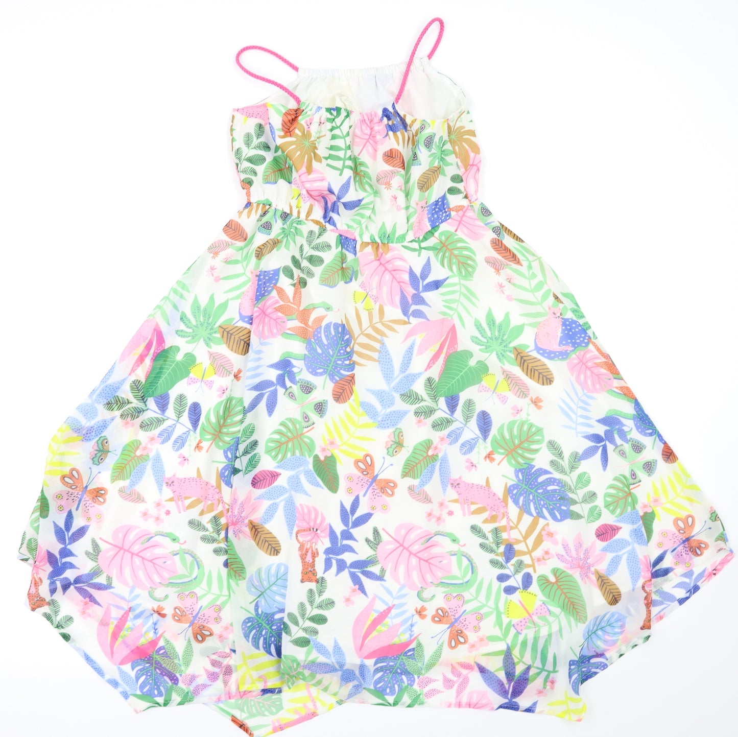 H&M Girls Multicoloured Animal Print  Fit & Flare  Size 8-9 Years