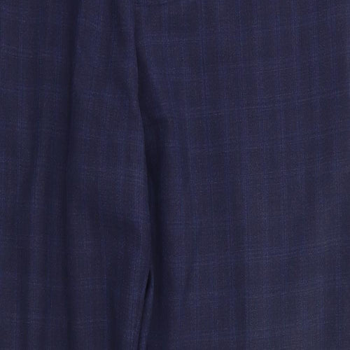 NEXT Mens Blue Check  Trousers  Size 38 in L31 in