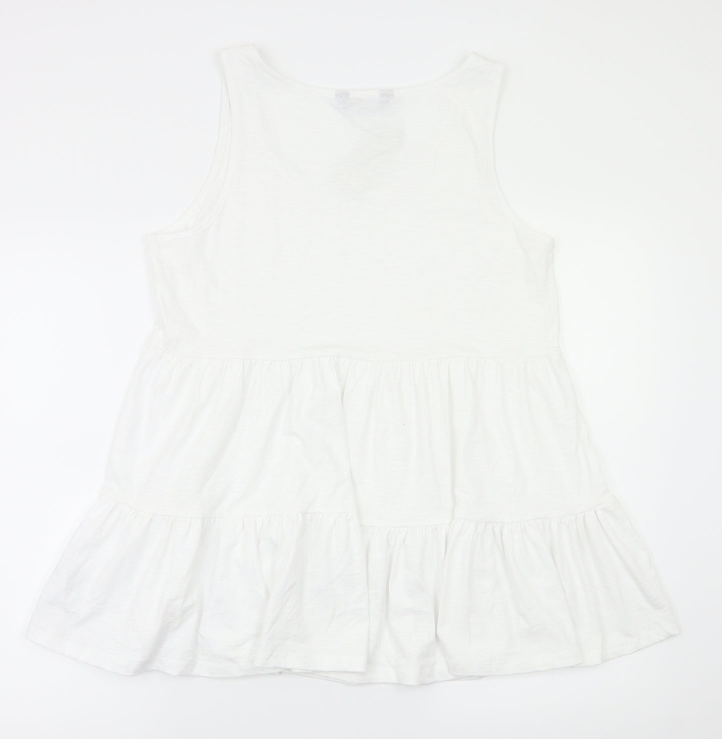 F&F Womens White   Basic T-Shirt Size 14