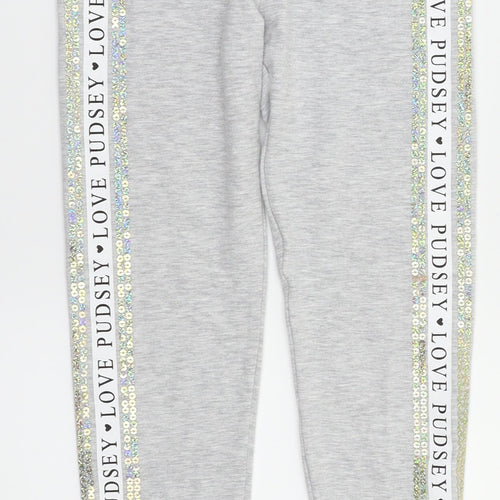 George Girls Grey   Jegging Trousers Size 9-10 Years