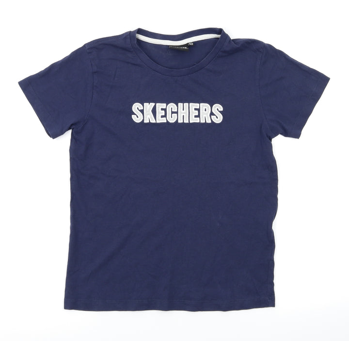 Skechers Boys Blue   Basic T-Shirt Size 10-11 Years