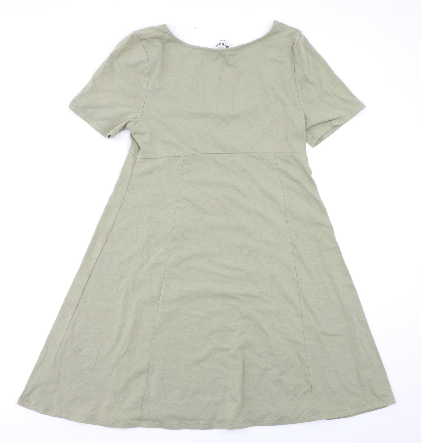Double Zero Womens Green   Fit & Flare  Size L