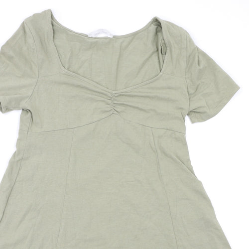 Double Zero Womens Green   Fit & Flare  Size L