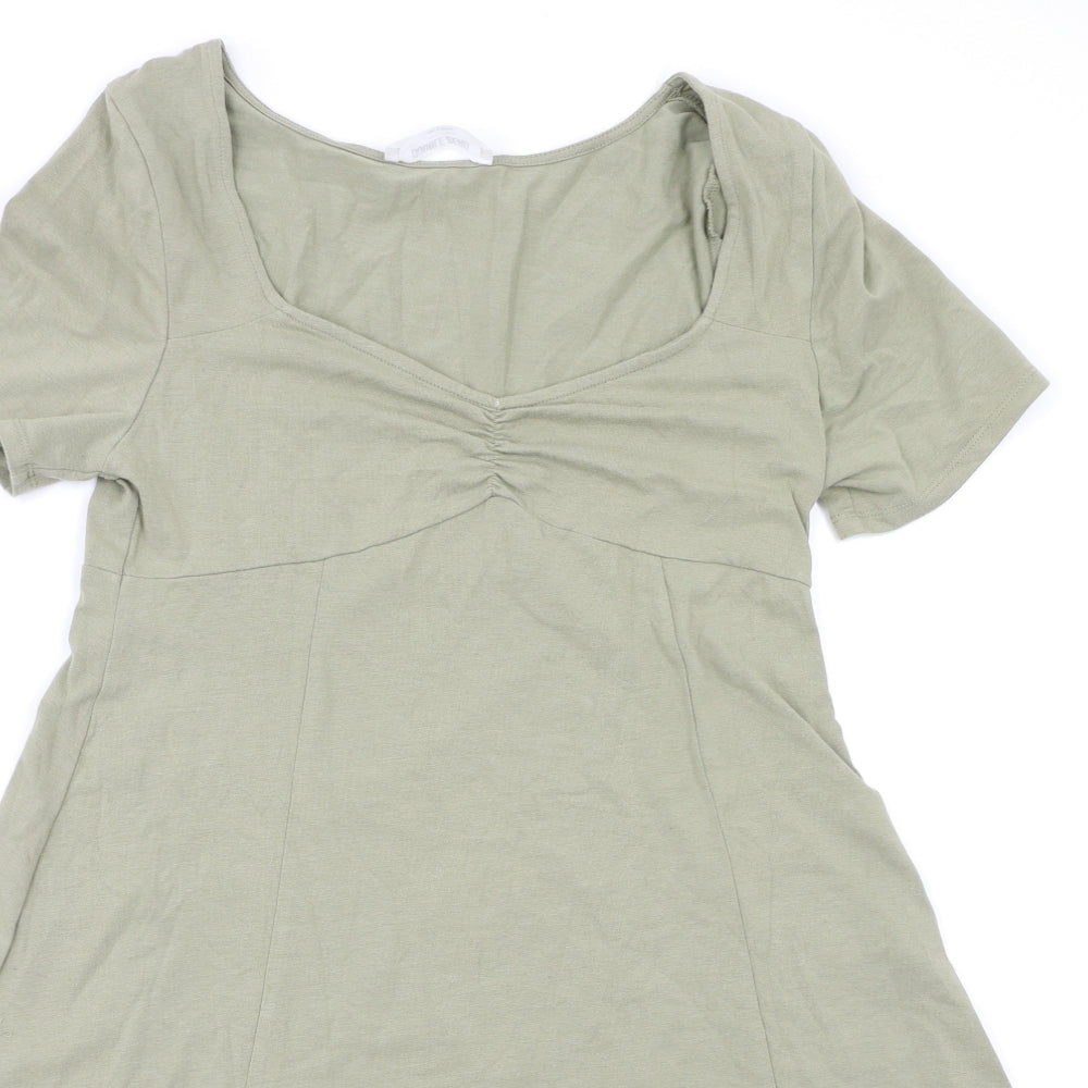 Double Zero Womens Green   Fit & Flare  Size L