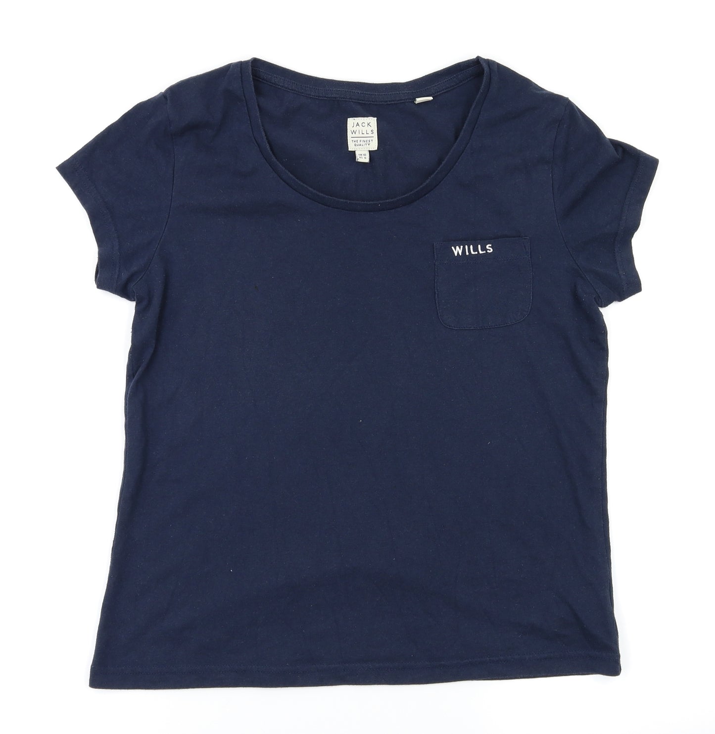 Jack Wills Womens Blue   Basic T-Shirt Size 10