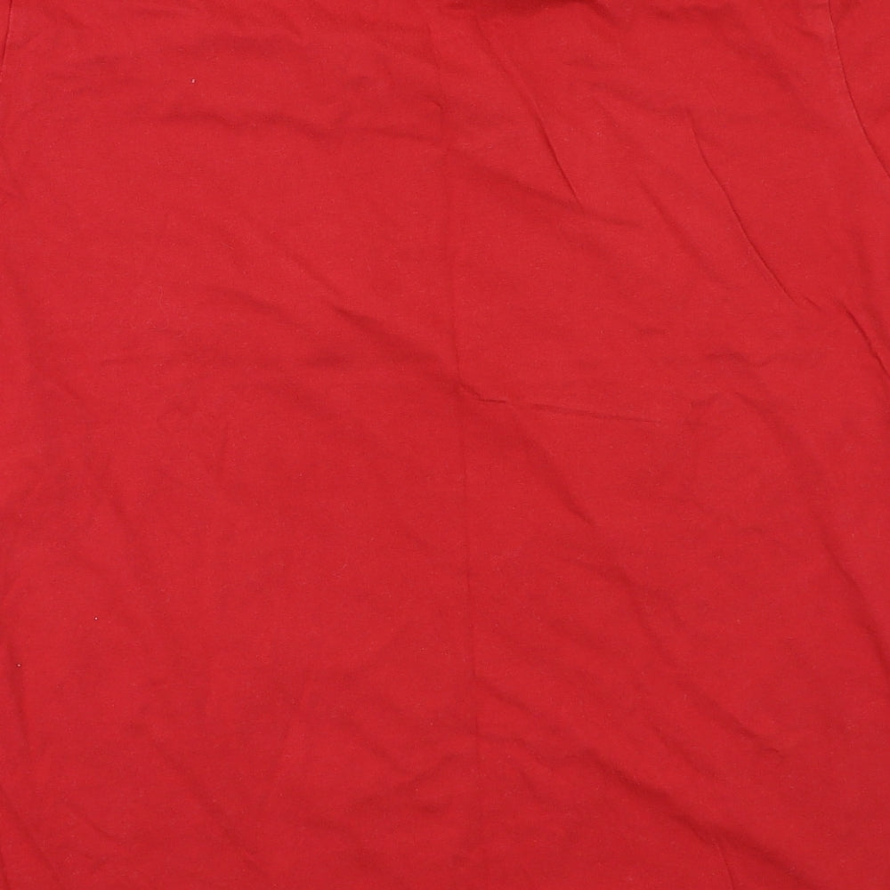 Disney Womens Red Animal Print  Basic T-Shirt Size XL