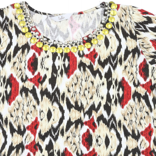 Isle Womens Multicoloured   Basic T-Shirt Size M