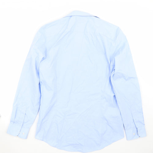 Burton Mens Blue  Canvas  Button-Up Size 15.5