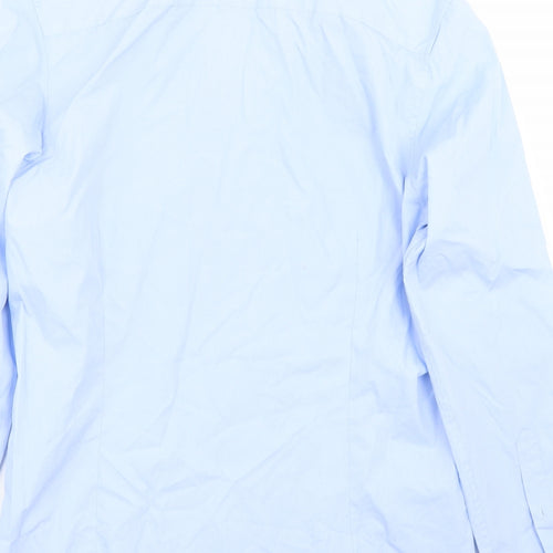 Burton Mens Blue  Canvas  Button-Up Size 15.5