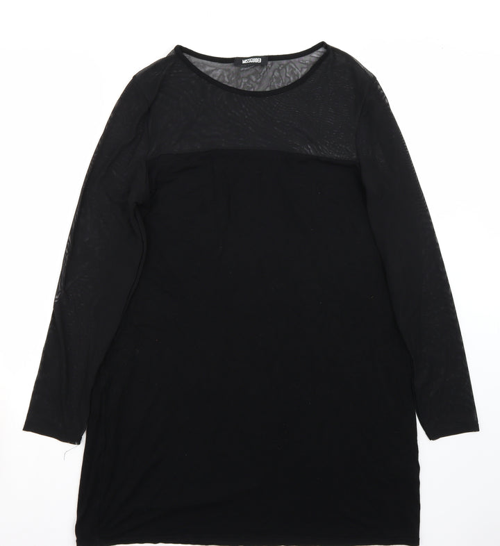 Missguided Womens Black A-Line Size 14