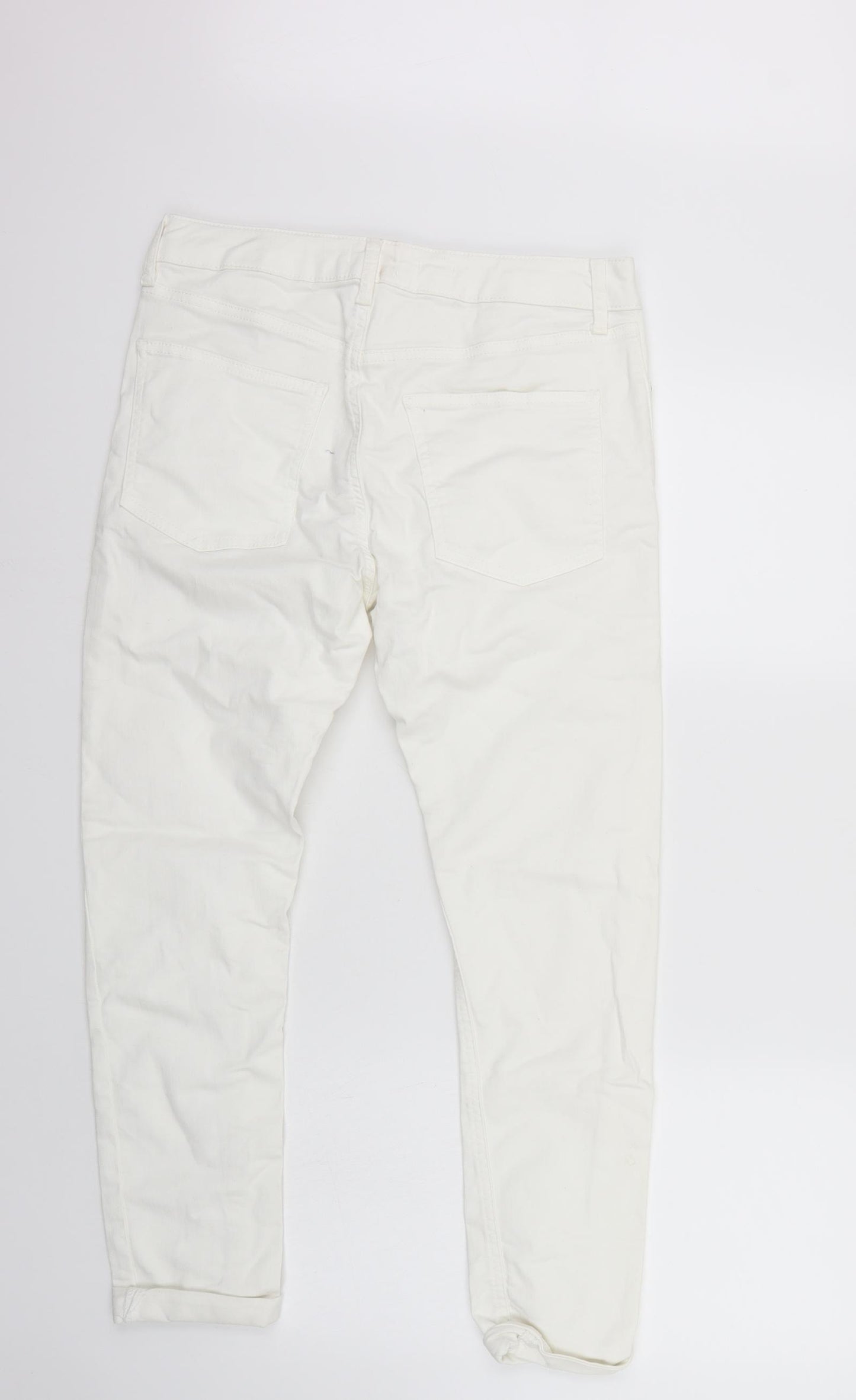 Topman Mens White   Straight Jeans Size 32 L26 in
