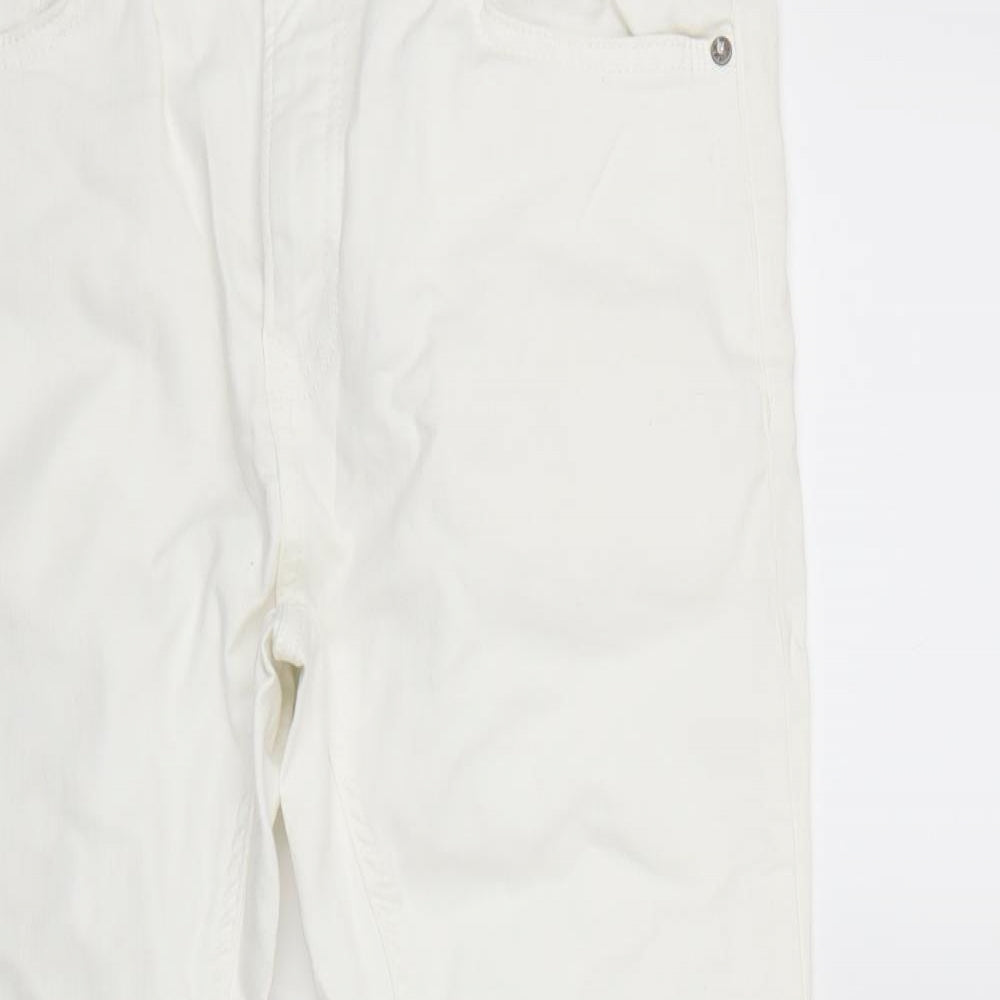 Topman Mens White   Straight Jeans Size 32 L26 in