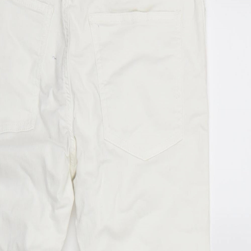 Topman Mens White   Straight Jeans Size 32 L26 in