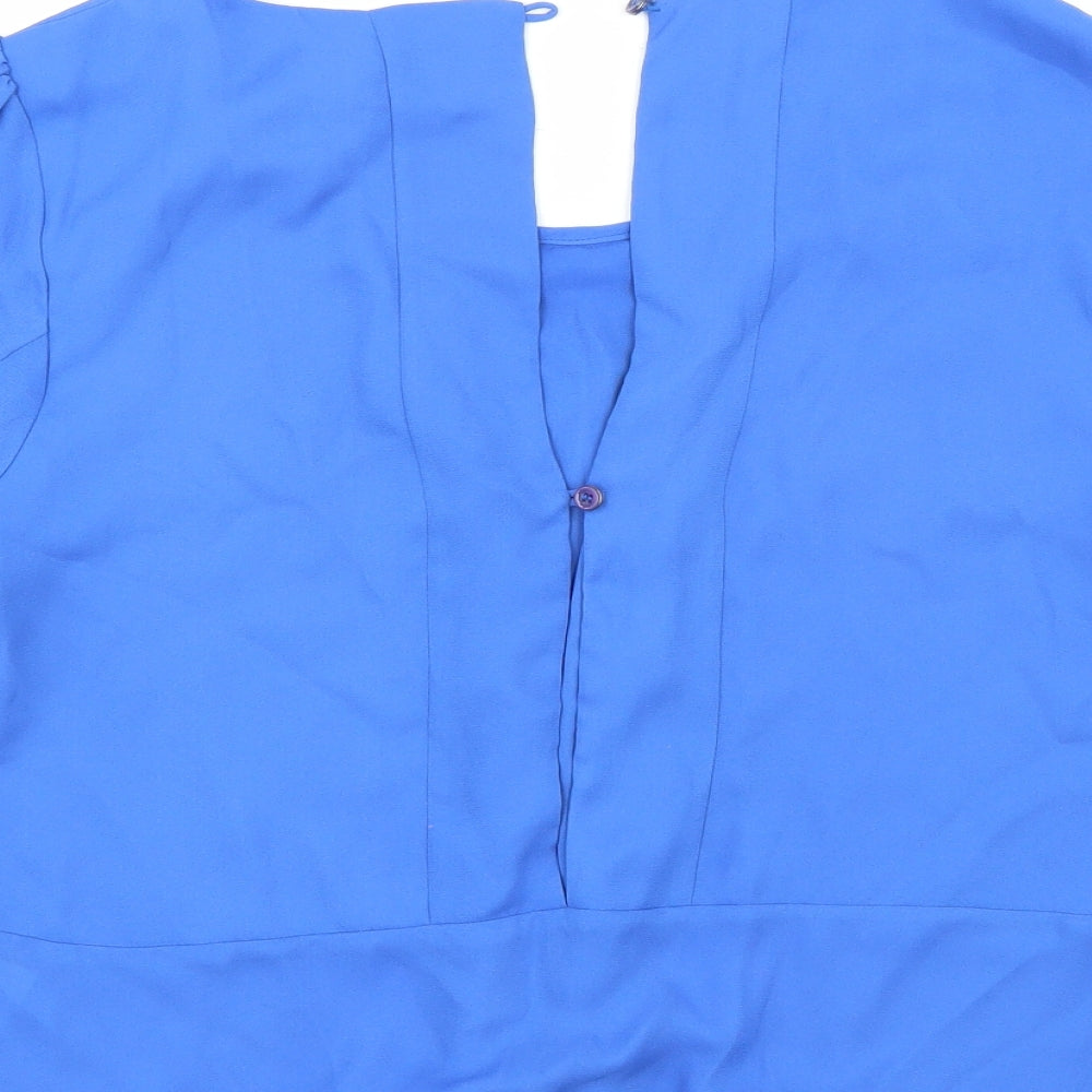 Louche Womens Blue   Basic Blouse Size 10
