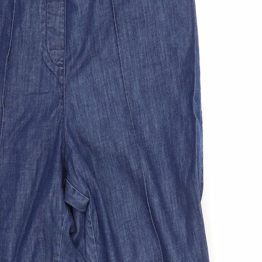 Marks and Spencer Womens Blue   Cropped Jeans Size 14 L26 in