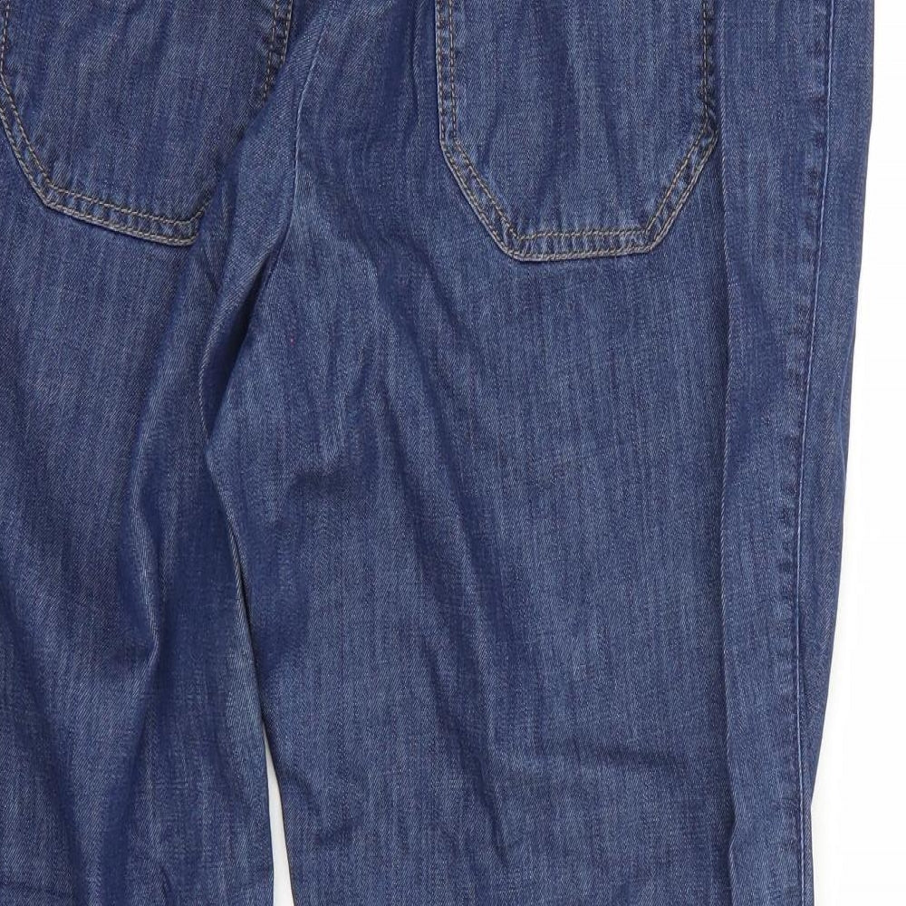Marks and Spencer Womens Blue   Cropped Jeans Size 14 L26 in