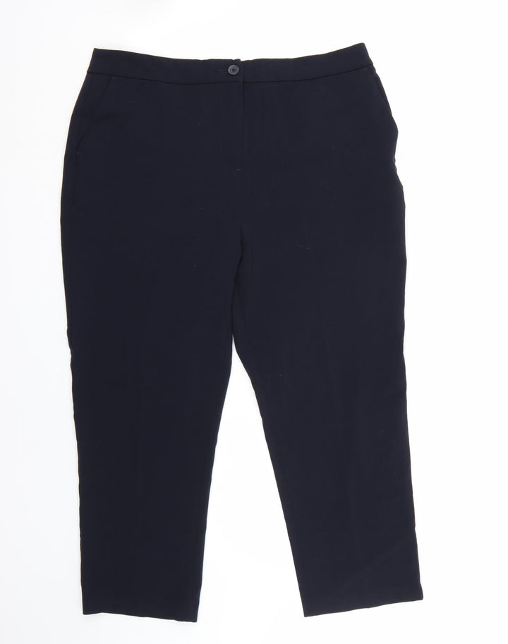 Isle Womens Blue Trousers Size 16 L24 in