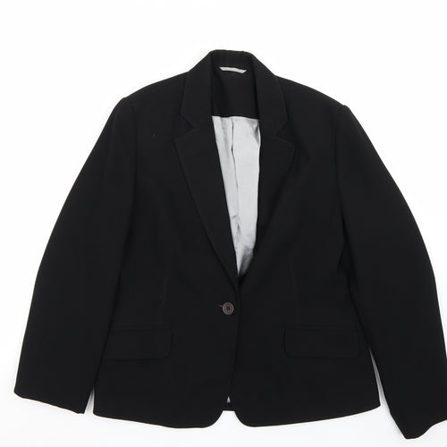 Florence & Fred Womens Black   Jacket Blazer Size 12