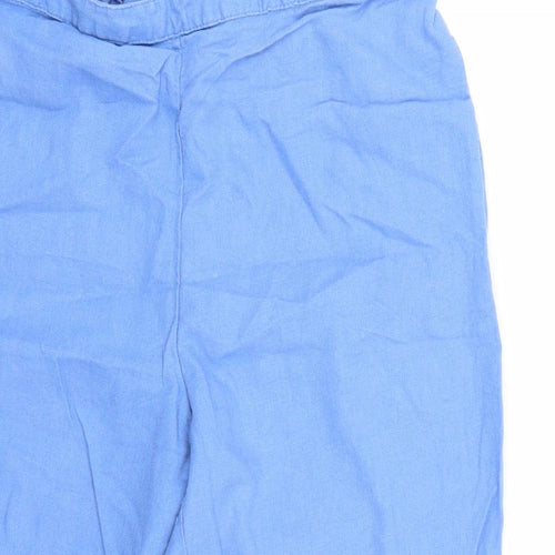 Damart Womens Blue   Cropped Trousers Size 14 L20 in