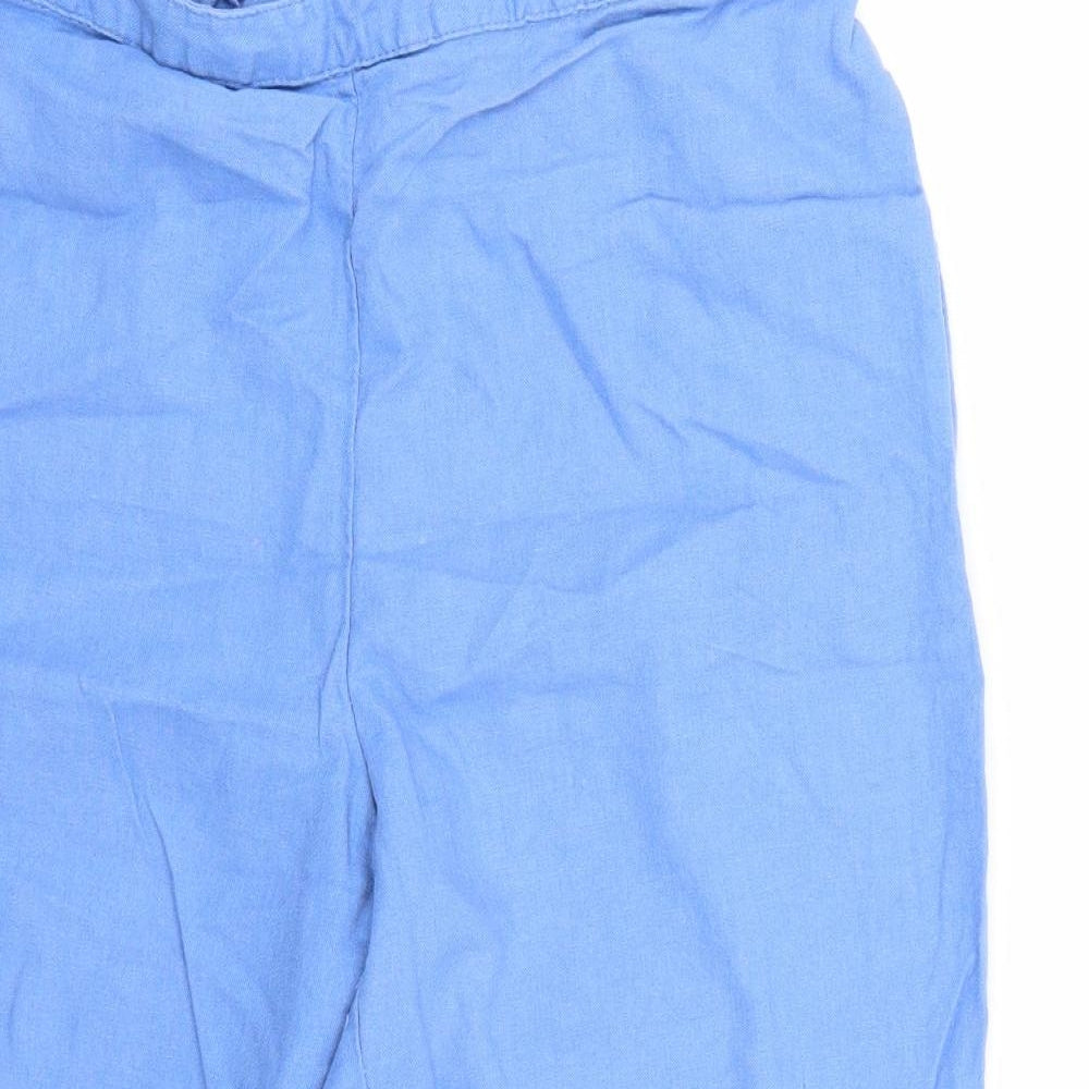 Damart Womens Blue   Cropped Trousers Size 14 L20 in