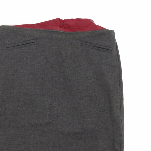 Miss Selfridge Womens Grey   A-Line Skirt Size 10