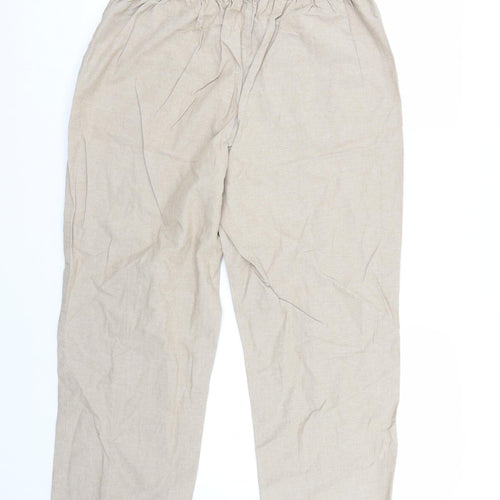 Isle Womens Beige   Trousers  Size 14 L28 in