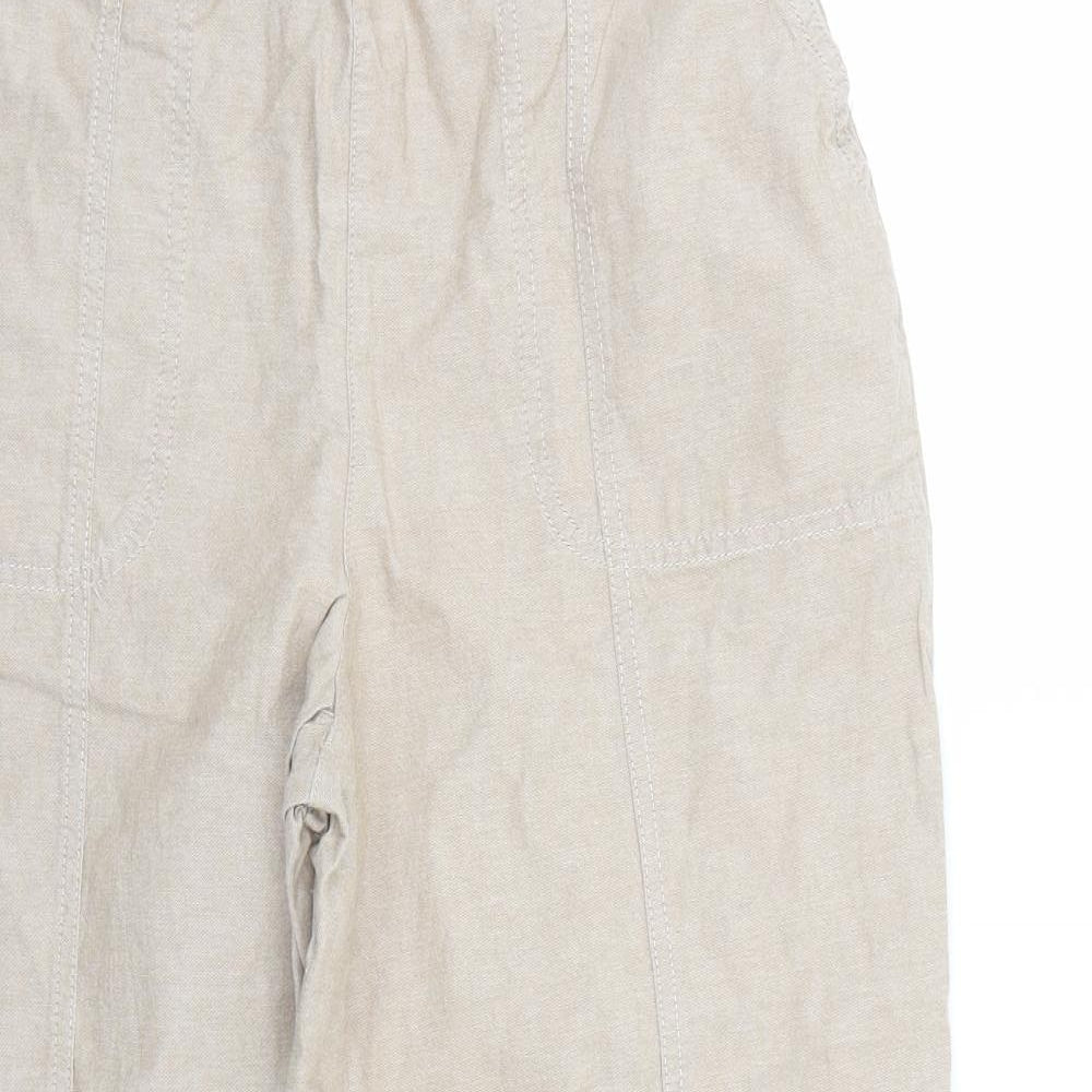 Isle Womens Beige   Trousers  Size 14 L28 in