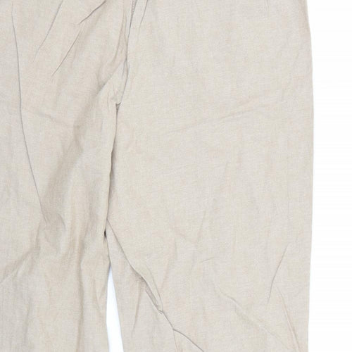 Isle Womens Beige   Trousers  Size 14 L28 in