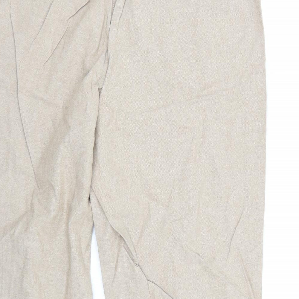 Isle Womens Beige   Trousers  Size 14 L28 in