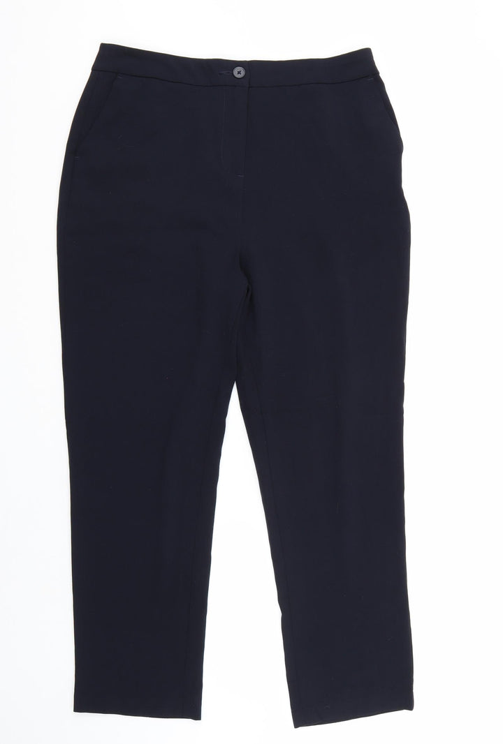Isle Womens Blue Trousers Size 14 L28 in
