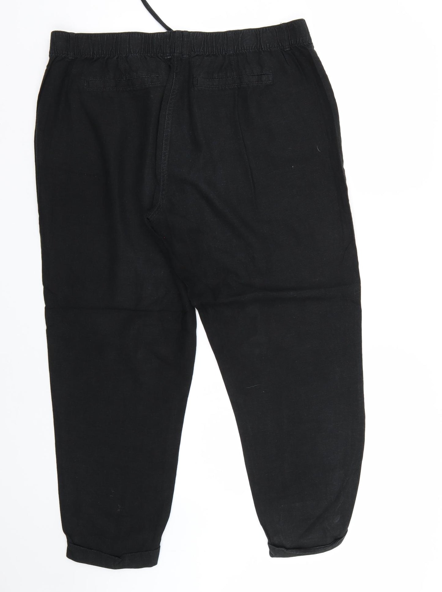Marks and Spencer Womens Black   Trousers  Size 16 L27 in