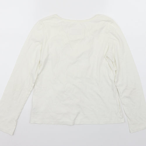 NEXT Girls White   Basic T-Shirt Size 11 Years