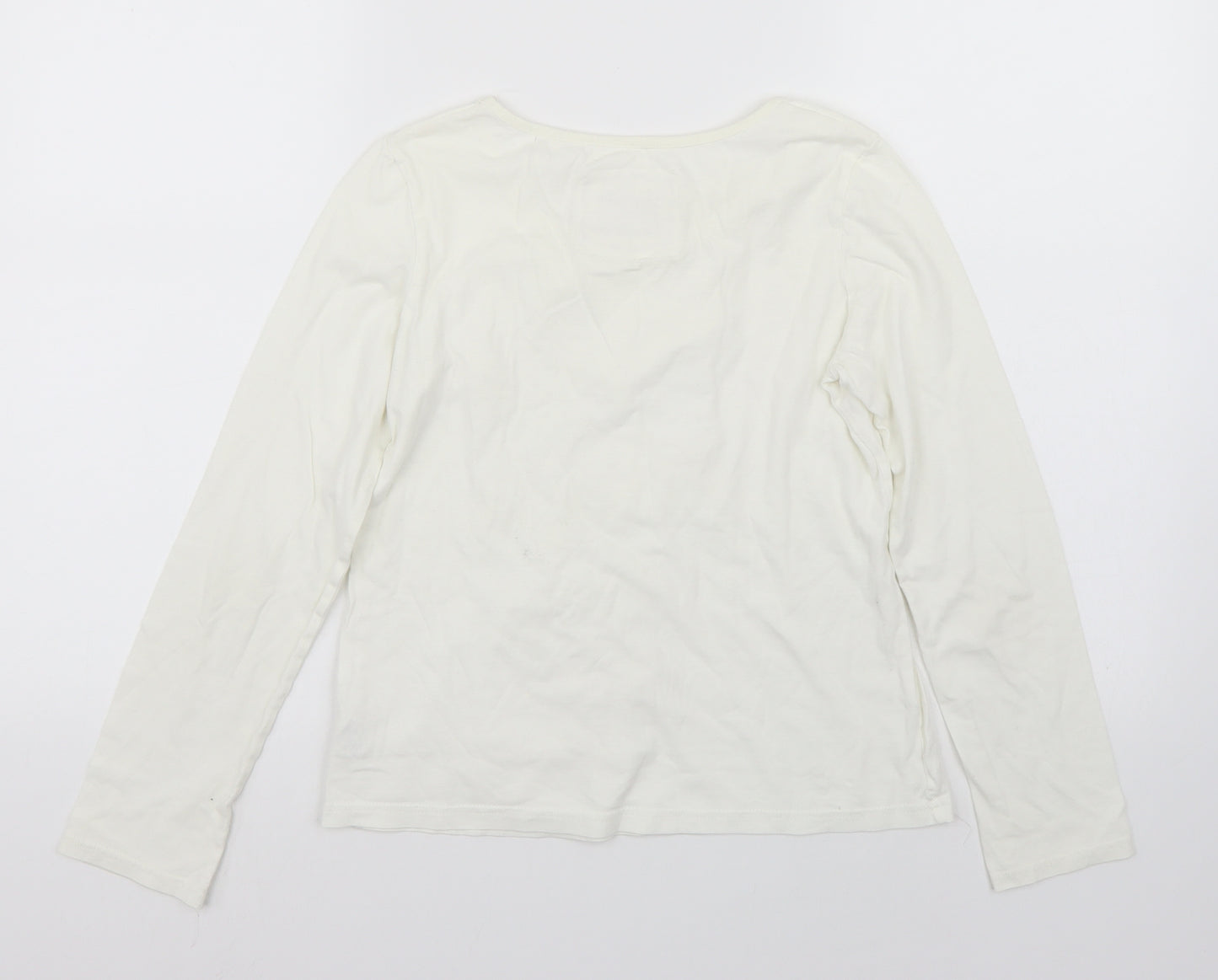 NEXT Girls White   Basic T-Shirt Size 11 Years
