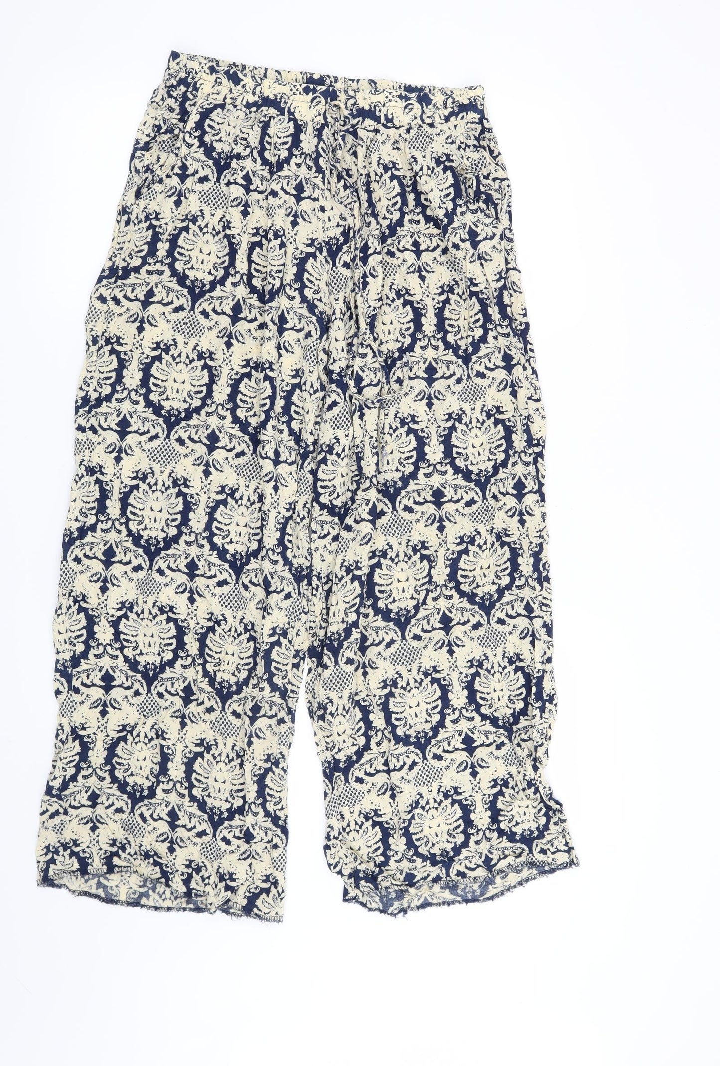 Preworn Womens Blue Geometric  Trousers   L26 in