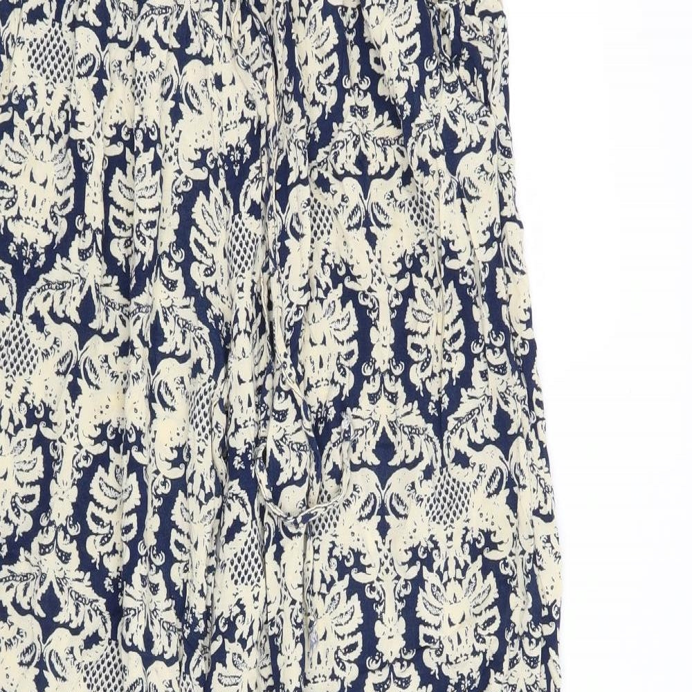 Preworn Womens Blue Geometric  Trousers   L26 in