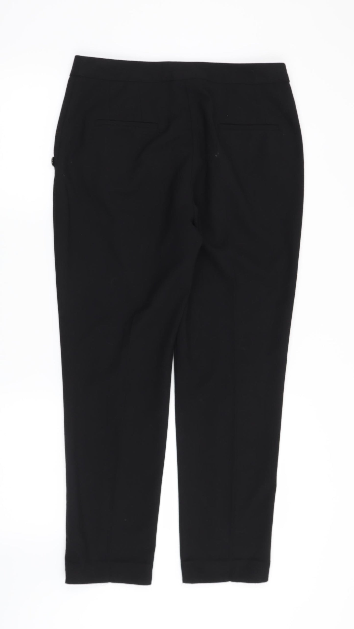 Per Una Womens Black   Trousers  Size 10 L26 in