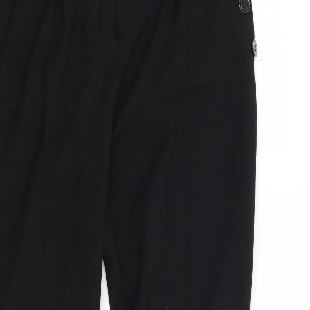 Per Una Womens Black   Trousers  Size 10 L26 in
