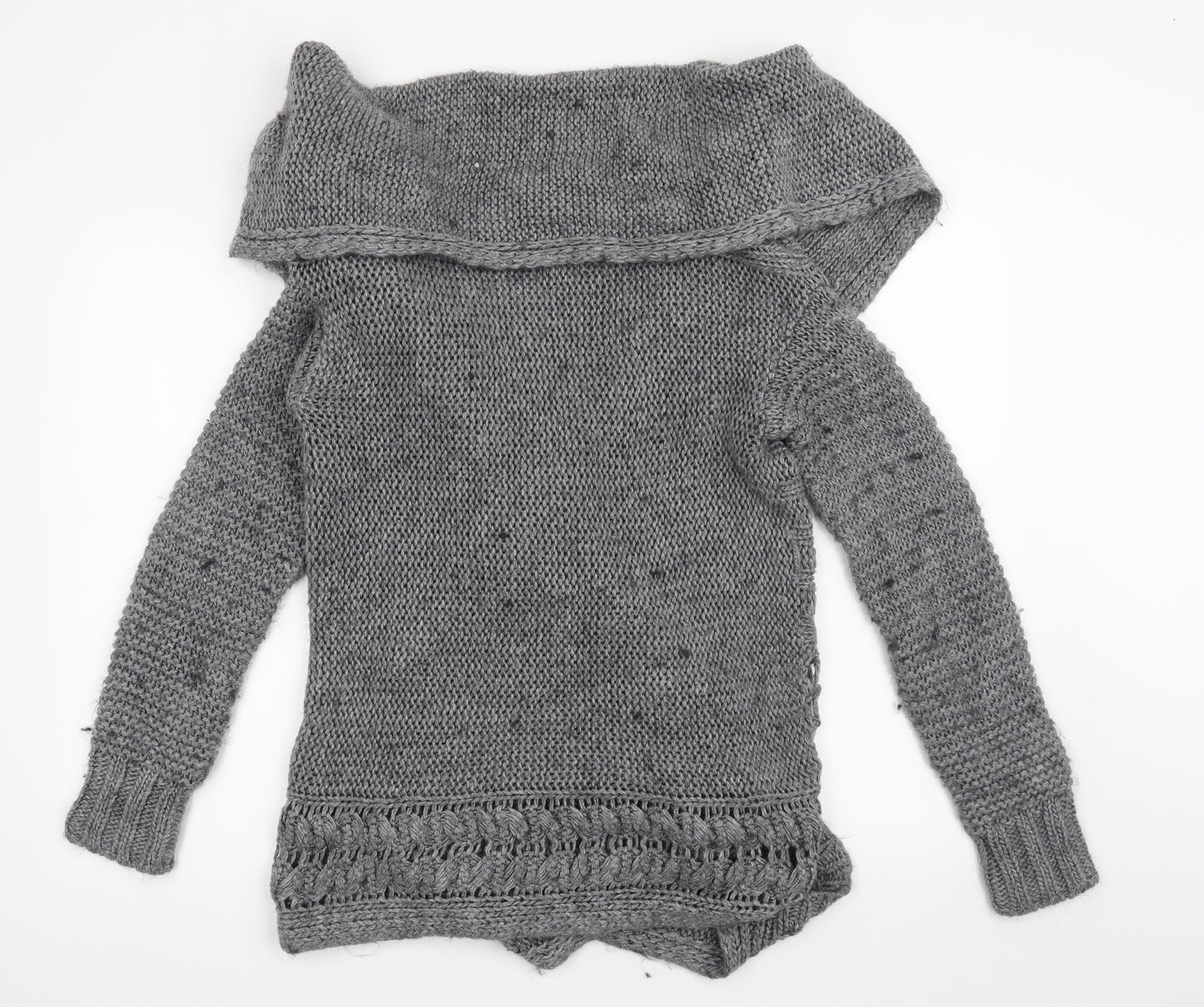 Marks and Spencer Womens Grey   Cardigan Jumper Size S