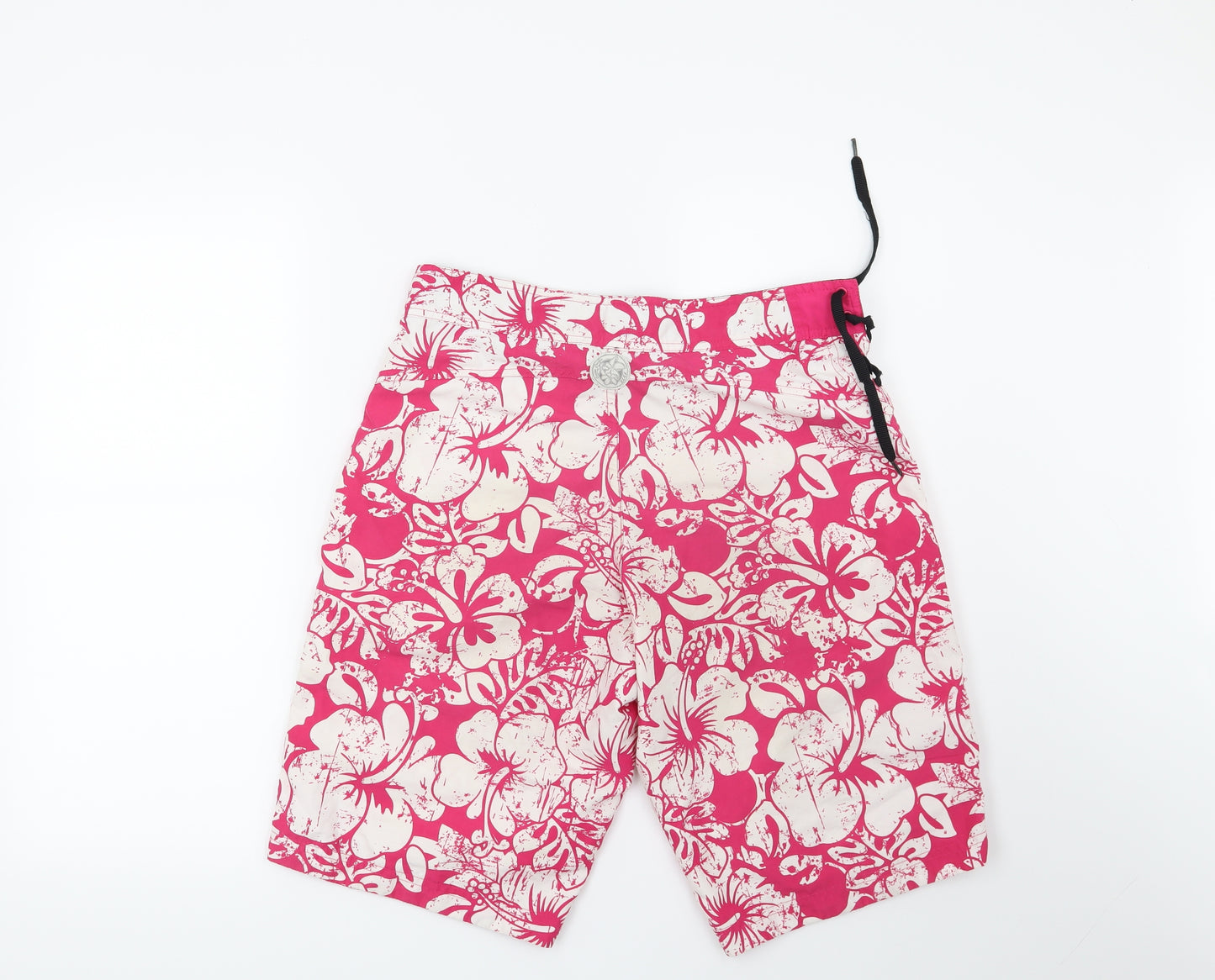 Ocean Pacific Womens Pink Floral  Bermuda Shorts Size 8