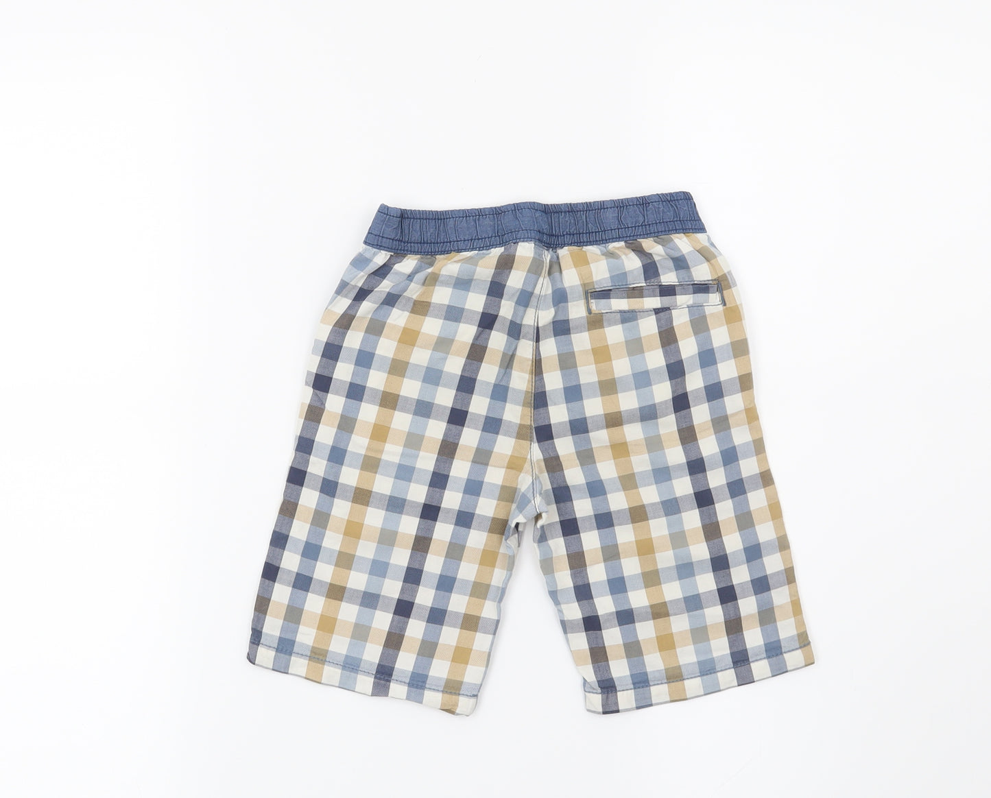 Matalan Boys Blue Check  Chino Trousers Size 2-3 Years