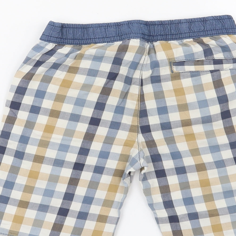 Matalan Boys Blue Check  Chino Trousers Size 2-3 Years