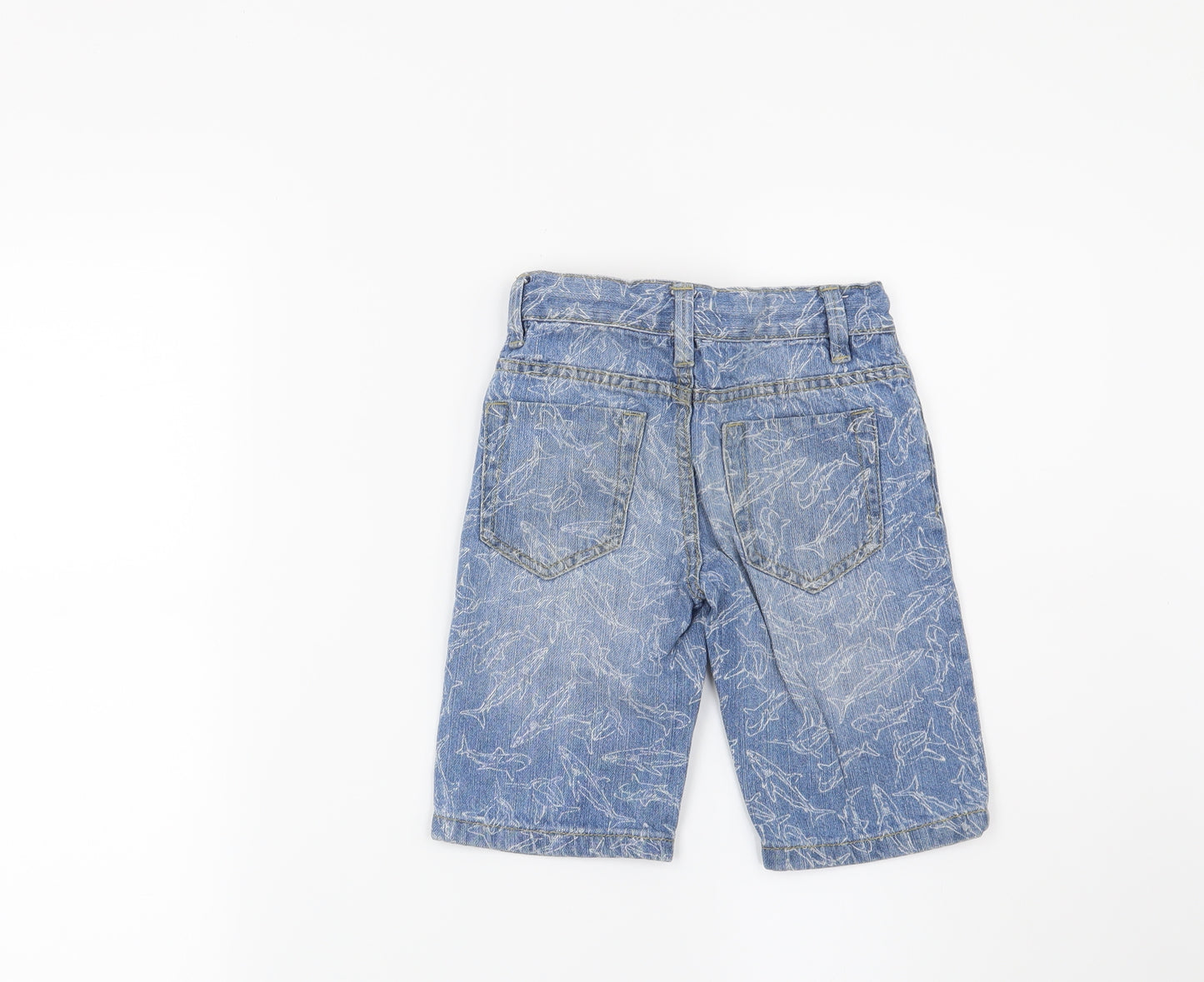 DENIM CO Boys Blue   Bermuda Shorts Size 3-4 Years - Shark