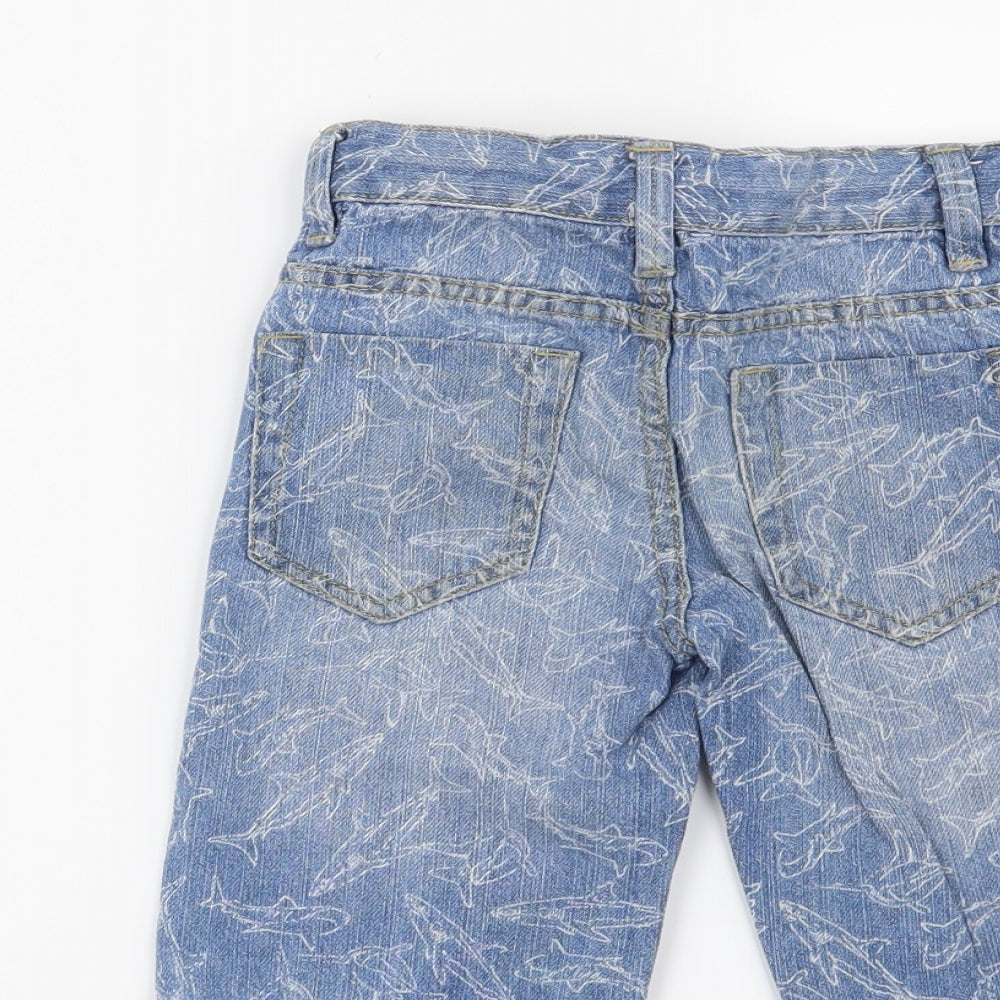 DENIM CO Boys Blue   Bermuda Shorts Size 3-4 Years - Shark