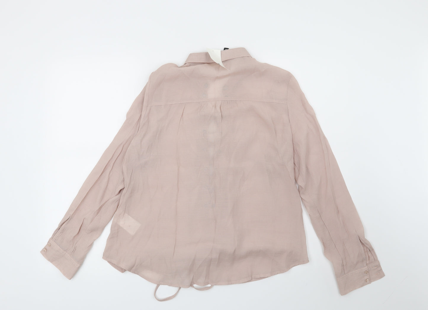 H&M Womens Pink   Basic Blouse Size 10