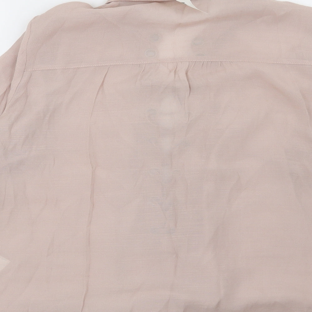 H&M Womens Pink   Basic Blouse Size 10
