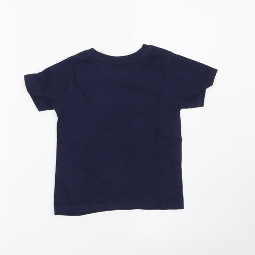 Primark Boys Blue   Basic T-Shirt Size 2-3 Years  - Dinosaur