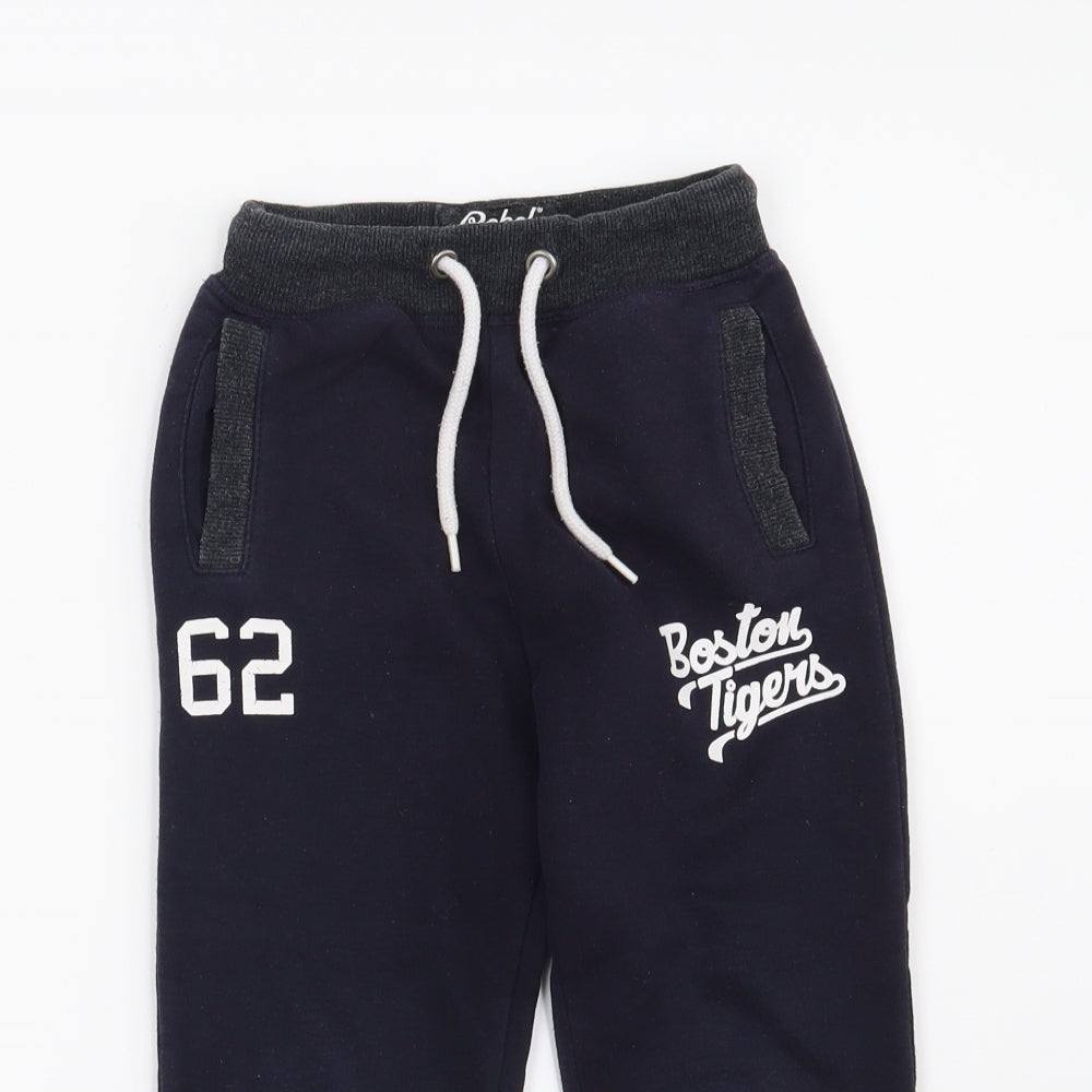 Rebel Boys Blue   Sweatpants Trousers Size 4-5 Years