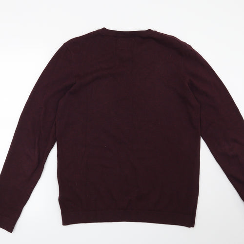 Topman Mens Red   Pullover Jumper Size M