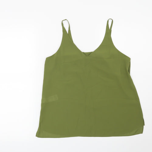 Topshop Womens Green   Basic Blouse Size 10
