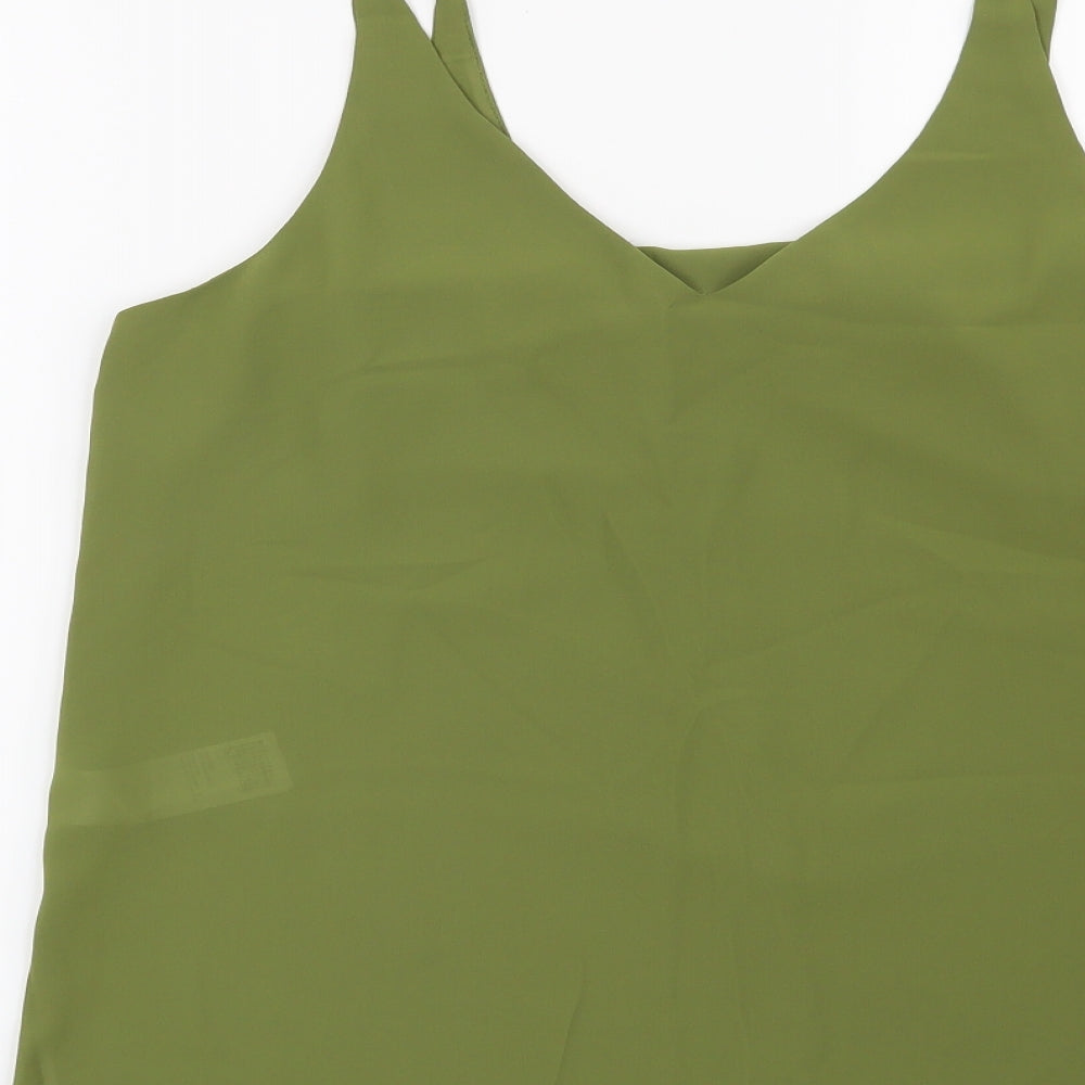 Topshop Womens Green   Basic Blouse Size 10